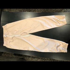 Silk slim fit pants
